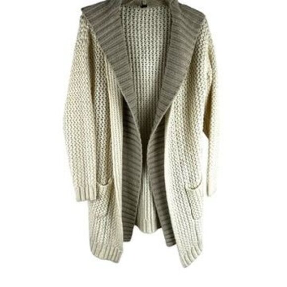 Windsor Chunky Knit Hooded Cardigan Womens Sweater With Pockets Size (L) - Picture 1 of 9